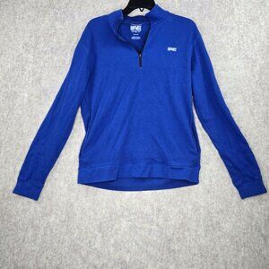 American Eagle Blue Quarter Zip Athletic Pullover